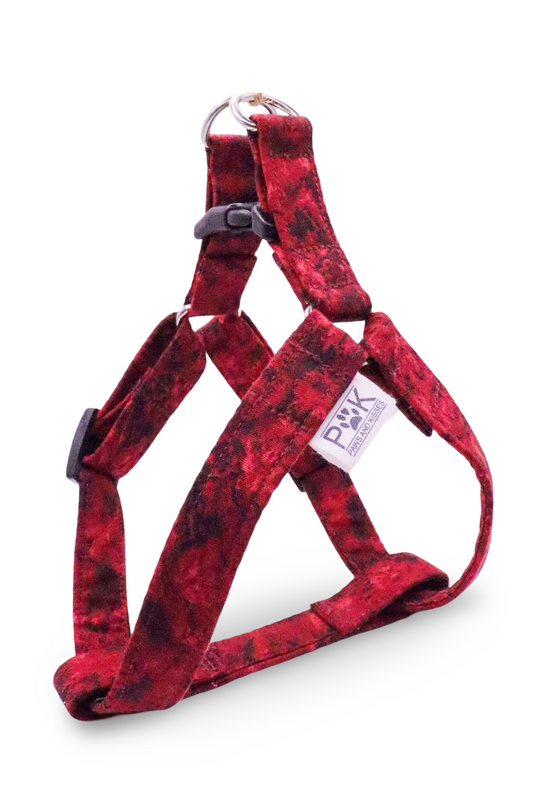 Red Fade Dog Harness