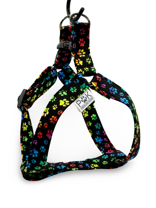 Rainbow Paw Print - Dog Harness