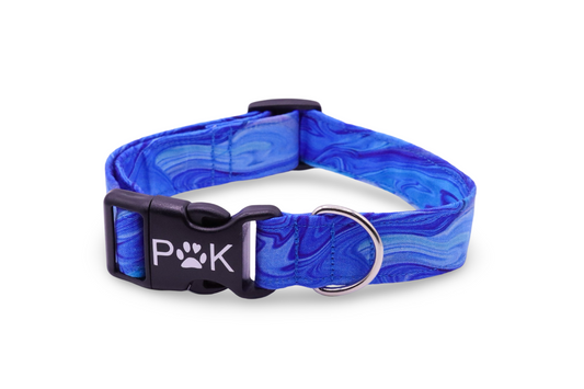 Blue Wave Dog Collar