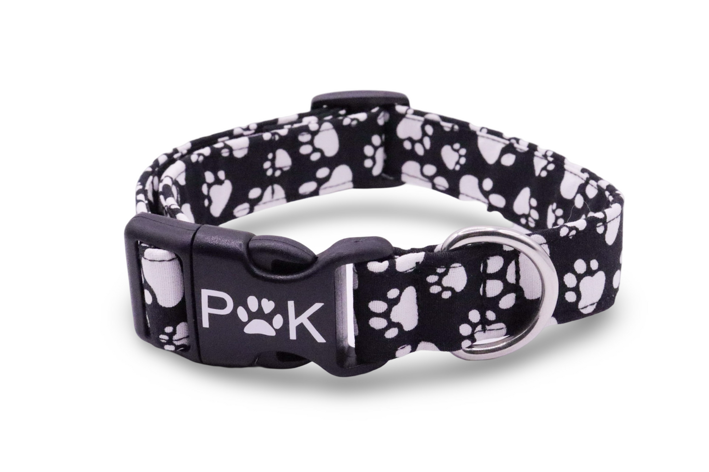 Black & White Paws Collar