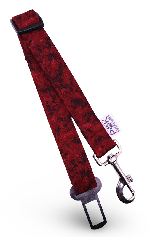 Red Fade Dog Seatbelt