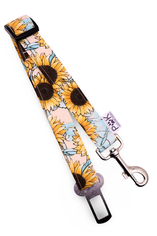 Sunflower Dog Seatbelt